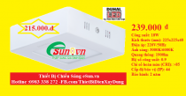 Đèn LED ốp trần nổi Duhal SDGB524